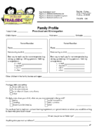 preschool kindergarten profile